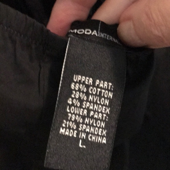 Black tuxedo style sleeveless bodysuit - Picture 6 of 8